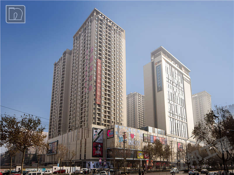外墙真石漆图片效果图案例[西安未央印象城