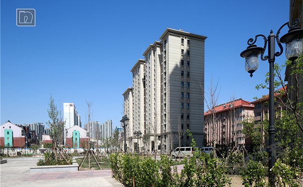 天津中铁御水园外墙真石漆远景效果图.png