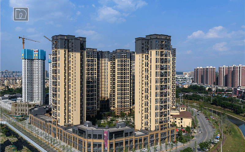 外墙水包水效果图片案例[成都万科金域缇香