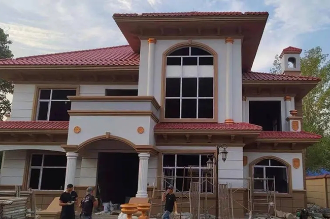 乡村风格的自建房水包砂效果图.png